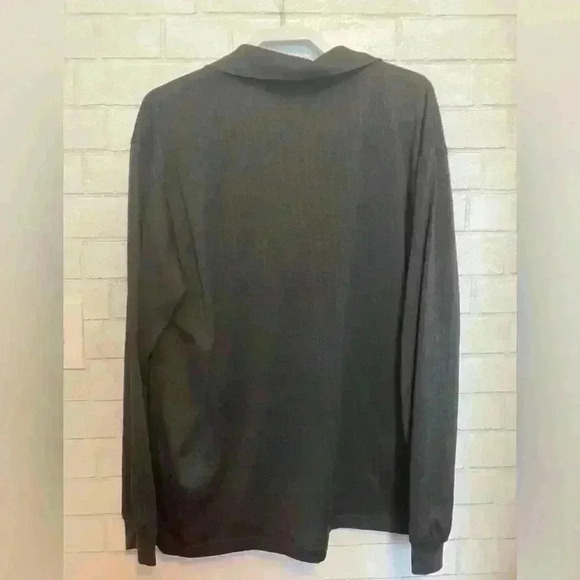 PGA Tour Golf Polo Shirt Mens Dark Gray Size XL Long Sleeve #003 - Picture 5 of 7
